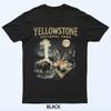 90er Yellowstone Nationalpark Wolf und Bison Vintage T-Shirt
