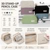 Large Capacity Pencil Case Solid Color Cosmetic Bag Durable Pen Bag Organizer  Boys Girls