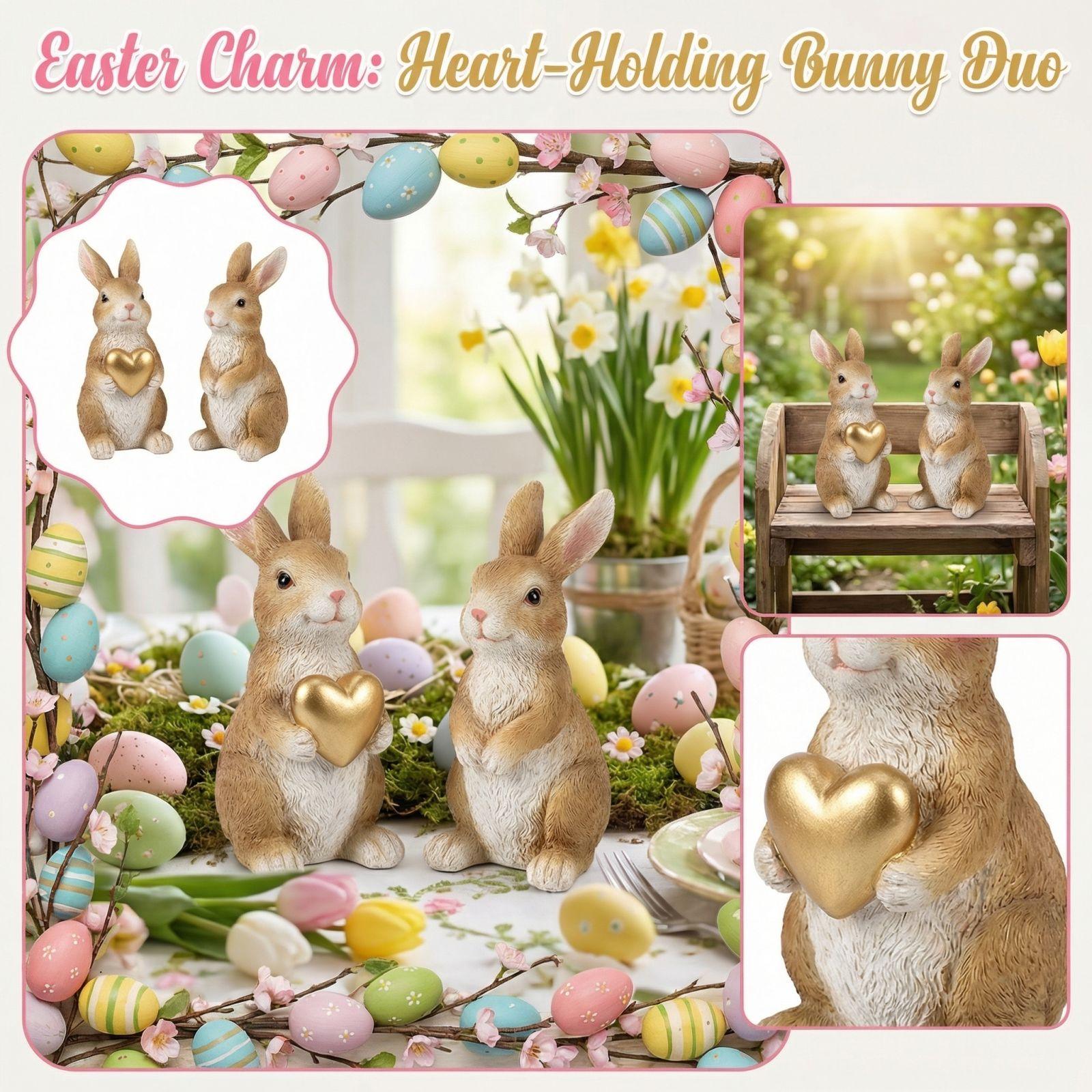 Пасхальная креативная милая фигурка кролика из смолы One Size