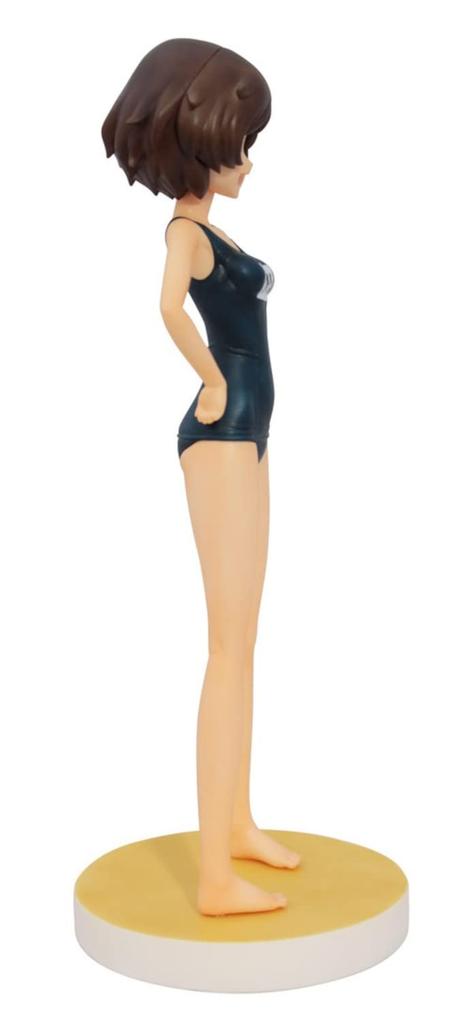 PLATZ Girls Panzer Yukari Akiyama Swimsuit Girls Panzer 10th Anniversary Special Edition Resin Kit Scale 5x5x15cm Molded Color Resin & -School ver.- &
