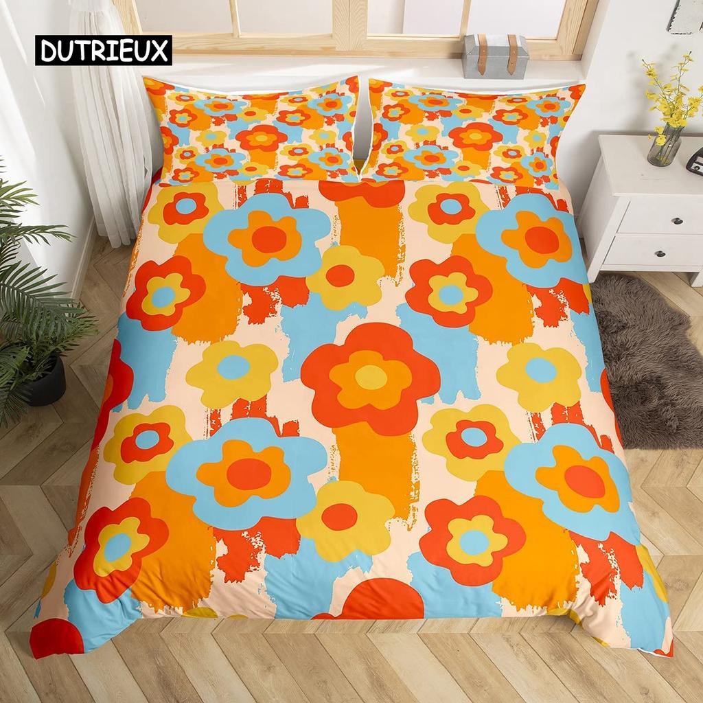 Duhový povlak na přikrývku Kawaii Tropické ovoce Ložní souprava Ananas Kiwi Citron Kobliha Pomeranč Třešeň Jahoda Povlak na přikrývku