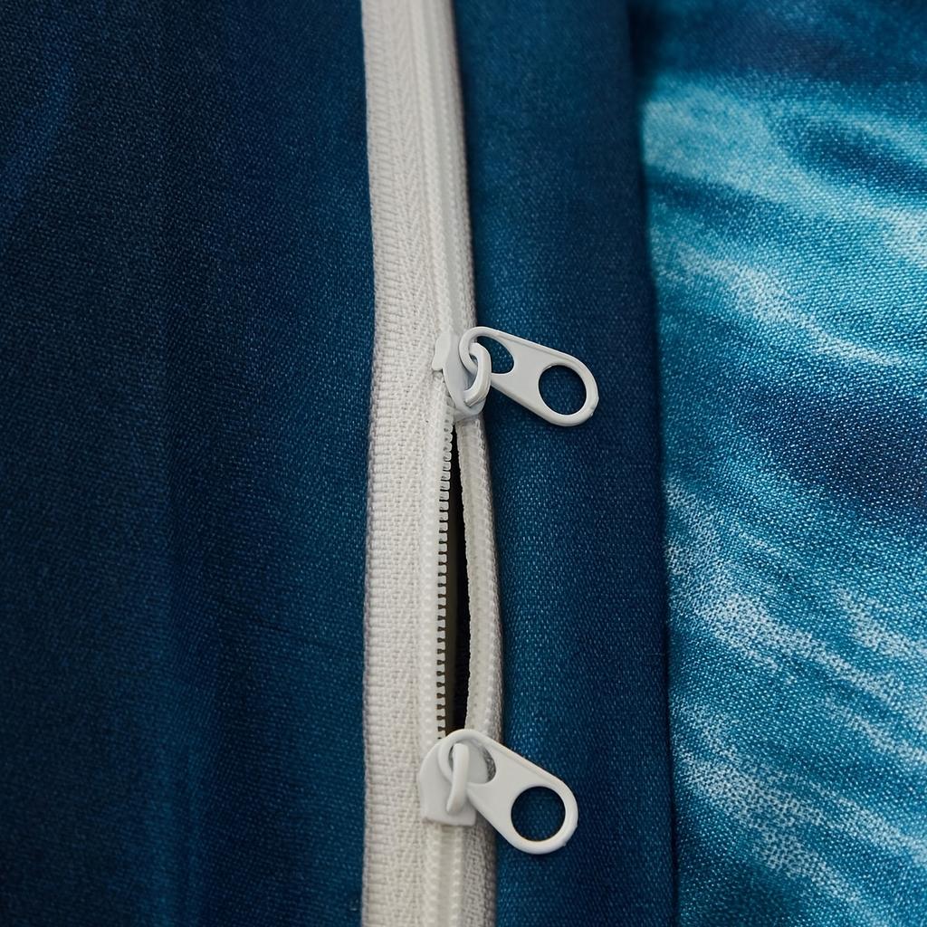 Blue Sea Surface Comforter Cover Set, Ultra Soft Bedding