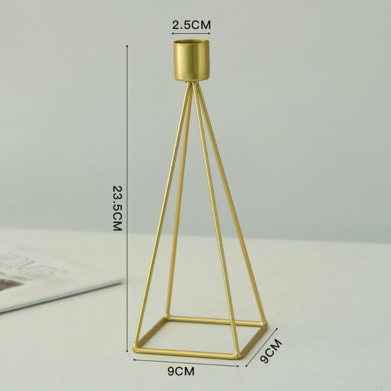 Iron Christmas Candlestick Living Room Ornament, Candlestick Romantic Decoration for Dining Table