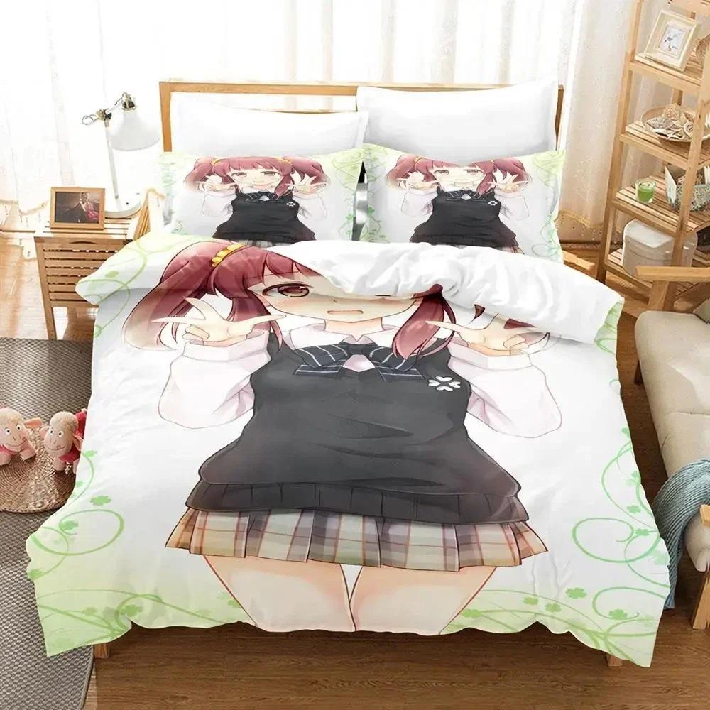 3D Anime Chieri Ogata Bedding Set Duvet Cover Bed Set Quilt Cover Pillowcase Comforter king Queen Size Boys Adult Bedding Set