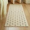 Tapis épais antidérapant en polypropylène pour table de chevet de chambre nordique moderne