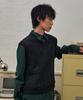 Eyeunderstand Mix Knit Vest (Charcoal)