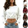Women's Casual Color Neck Long Sleeve
