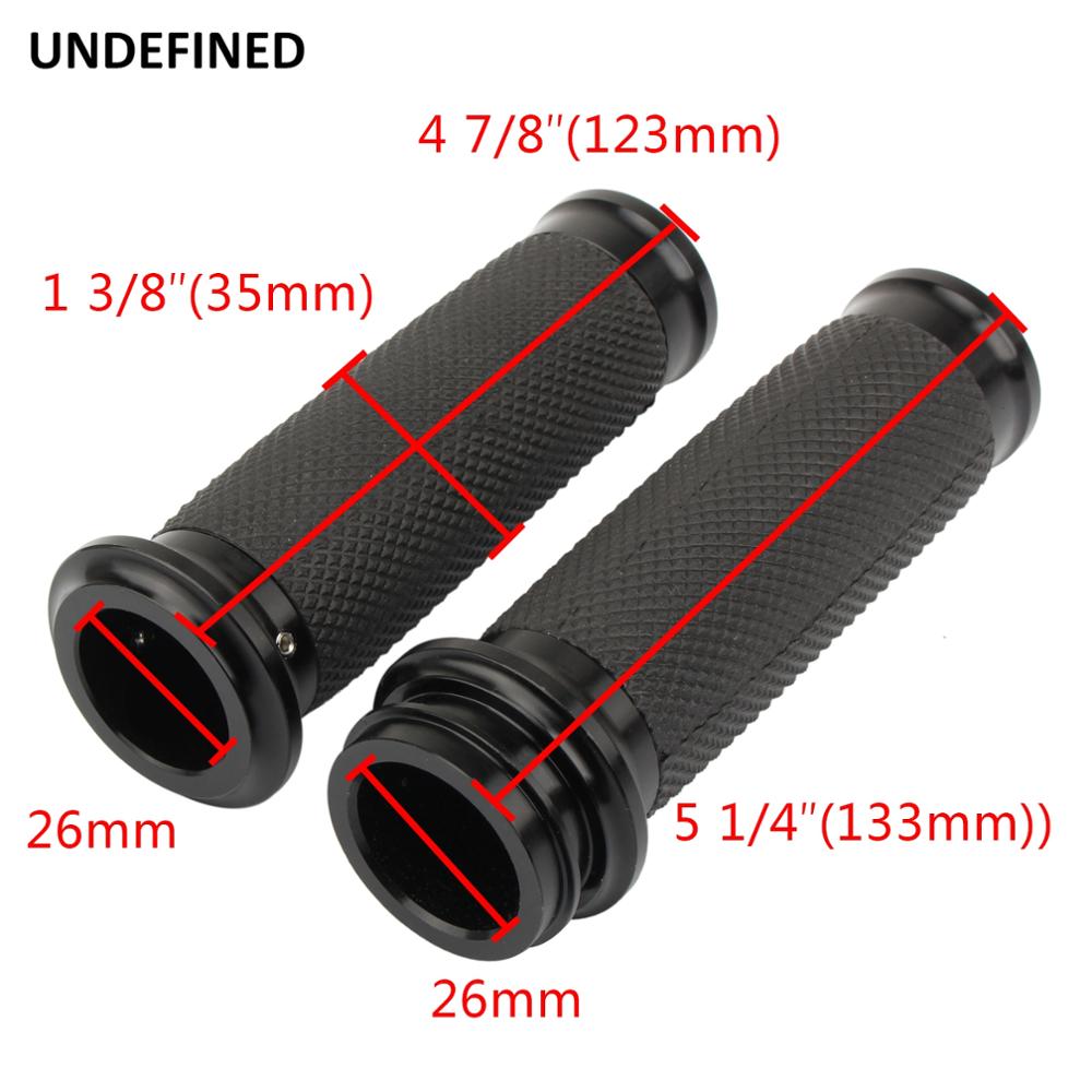 1'' Motorcycle Handle Grips Electronic Throttle 25mm Handlebar Grips for Harley Touring Road King Electra Tri Glide FLHR