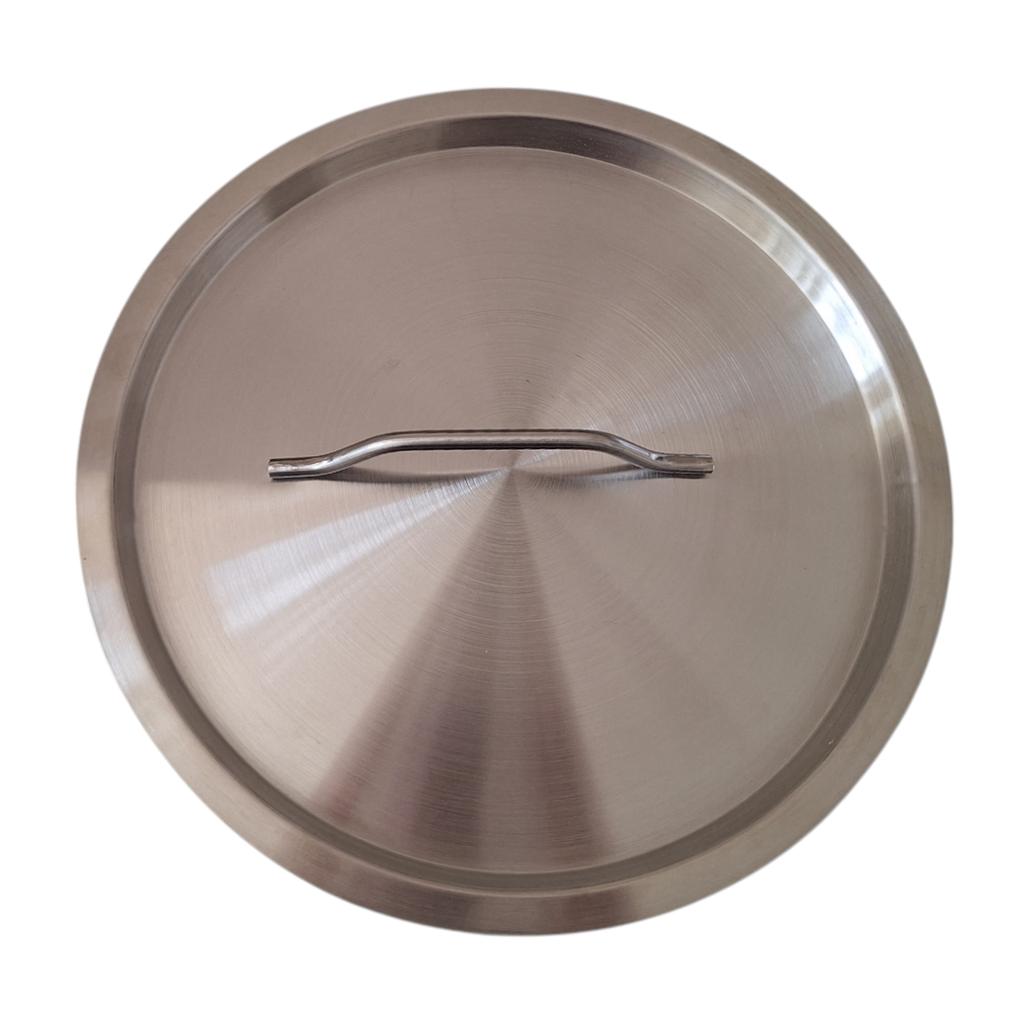 STAINLESS STEEL POT 30.5 cm GASTRO POT 22L WITH METAL LID