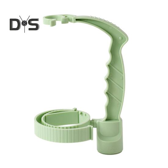 

Ручка для напитков с открывалкой для бутылок, регулируемая ручка для переноски бутилированных напитков, ручка для наливания, многоразовая пластиковая ручка для бутылок с колой и газировкой зелёный