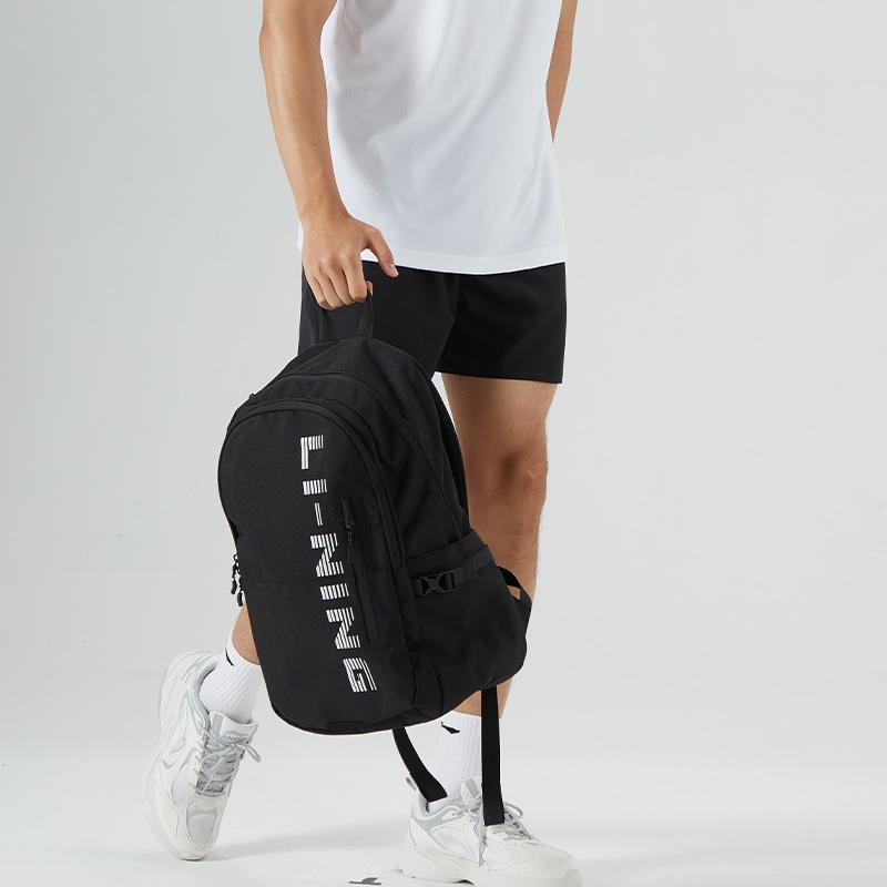 Li-Ning Lightweight Large Capacity Sports Backpack Unisex Backpacks Black LNXY187-1