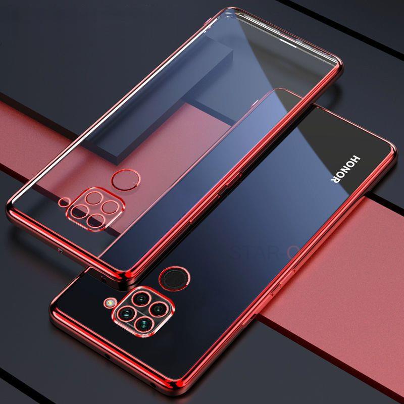 Luxury Plating Bumper Clear Case For Xiaomi Redmi Note 9 Pro Note9 S 9s 9pro Note9pro Soft Silicone Transparent Back Cover Funda