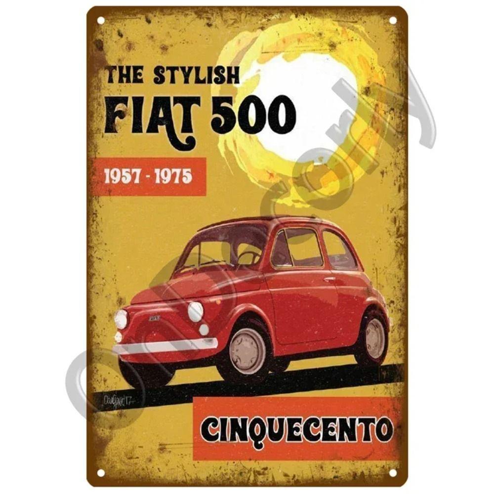 

FIAT Garage Bar Metal Sign, Auto Brand Wall Decor 20x30cm