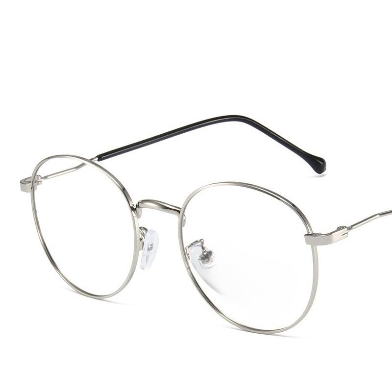 

Photochromic Anti Blue Light Glasses Fashion Circular Glasses Frame UV Protection Outdoor Beach Sunglasses For Men Women