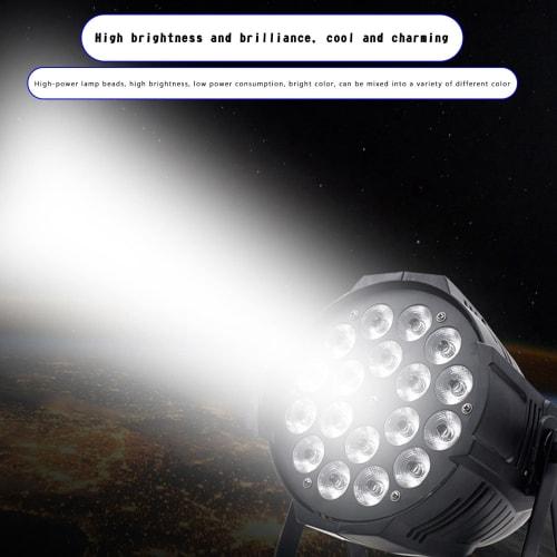 Bruce & Shark Moving Light, Stage Lighting, Moving Head Light, Rotatable Spotlight, 18 LEDs, 200W High Brightness RGBW LED Bar Light, 4/8 Channels, Ba