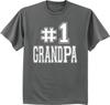 #1 Grandpa T-Shirt Gifts For Grandad Mens Clothing Graphic Tee Birthday Gift