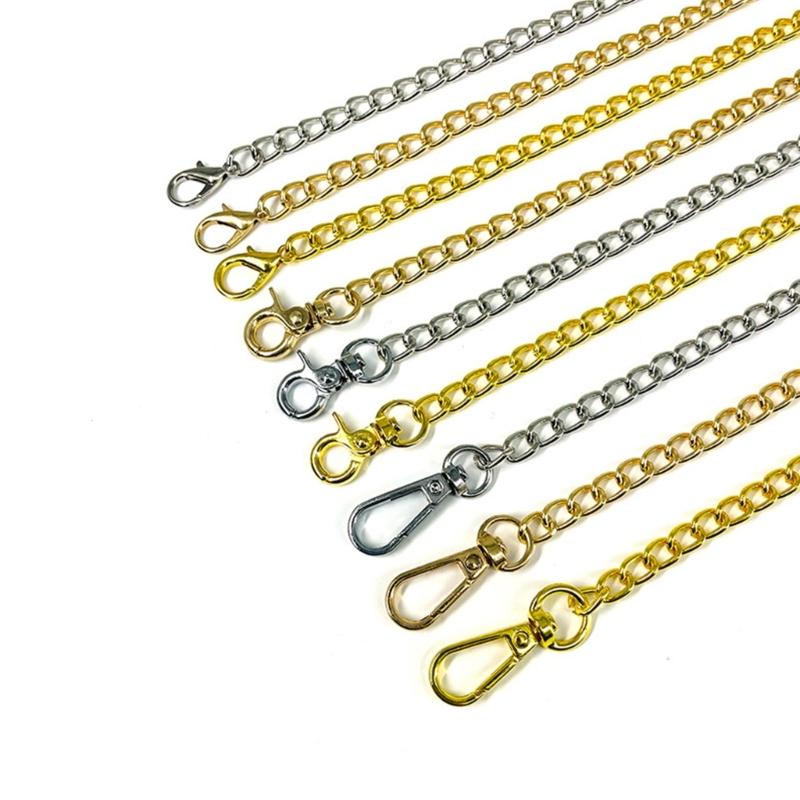 Metal Replacement Shoulder Crossbody Bag Chain Strap DIY Bag Straps Craft Accessories for Women Girls Making Bags