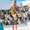 Bleach Anime Anime Beach Swimming Towel Soft Absorbent Washcloth Children's Gifts for Kids Travel Camping Gym