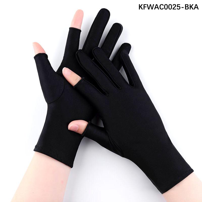 

Тонкие перчатки из ледяного шелка для мужчин и женщин на лето, весну и осень, на полпальца и два пальца для сбора чая, защита от солнца