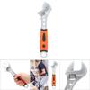 810 Inch Adjustable Wrench Multifunction Nonslip TPR Handle Spanner Auto Repair Tool(10 Inch )