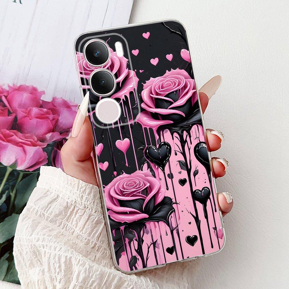 Silicone Case For Vivo Y19s V2419 Cover Lovely Cat Butterfly Cartoon Soft Back Protective Shell For Vivo Y19s 4G Y 19s TPU Coque