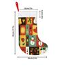 Christmas Decoration Fireplace Hanging stockingChristmas Stockings 1pc 45.72 Cm, Christmas Snowman Heart Bell