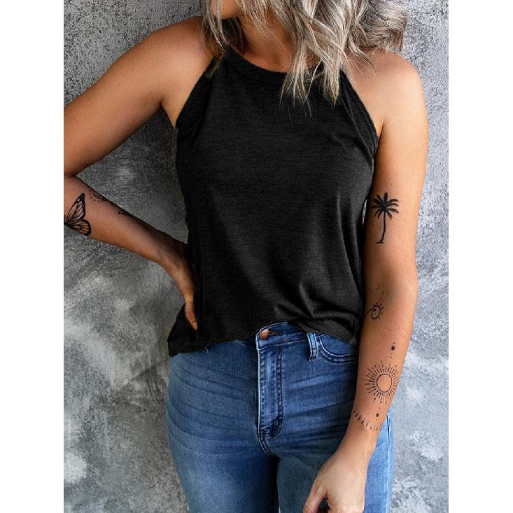 New Summer Casual Temperament Slim Fit Sexy Vest T-Shirt Sleeveless Suspender Versatile Top Strapless Women