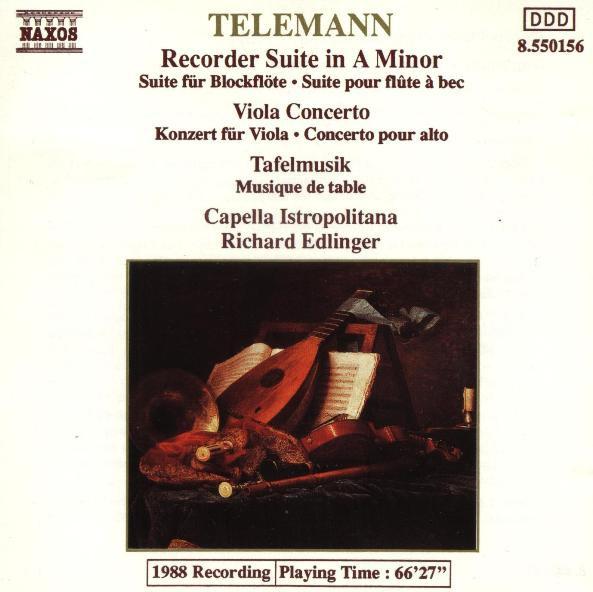 

CD TELEMANN, G.P. - Telemann: Rec Ste 8550156 Naxos Europe Classical Used