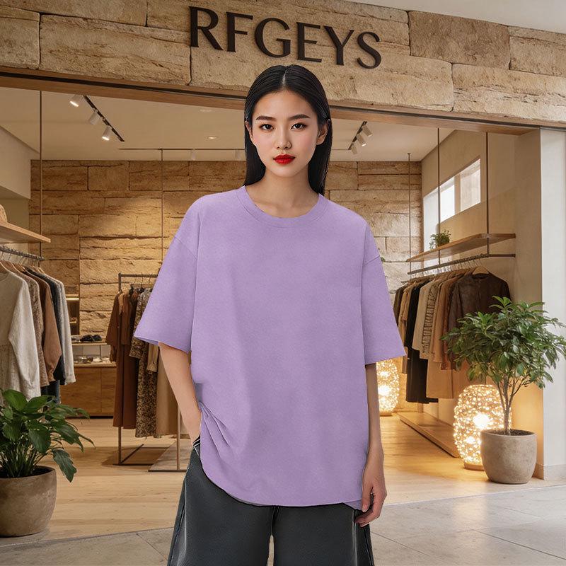 American Plus Size Short Sleeve T-shirt for Chubby Girls - Summer Collection
