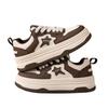 Superheta vita damsneakers 2025: Koreansk stil, tjock sula, mångsidiga fritidsskor för vår och höst