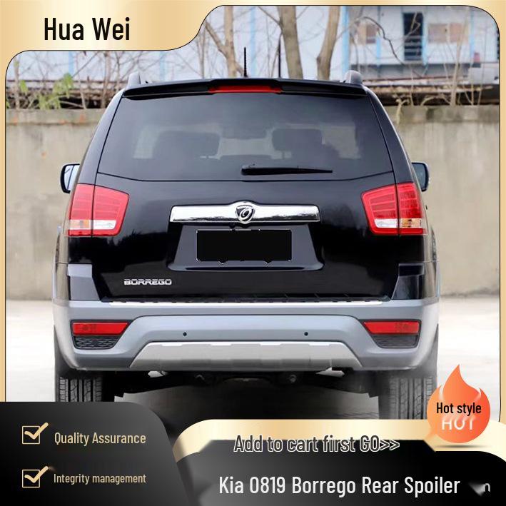 

Kia Borrego 08-19 Tail Wing - No Damage, Easy Installation Unfinished - Requires Sanding and Painting