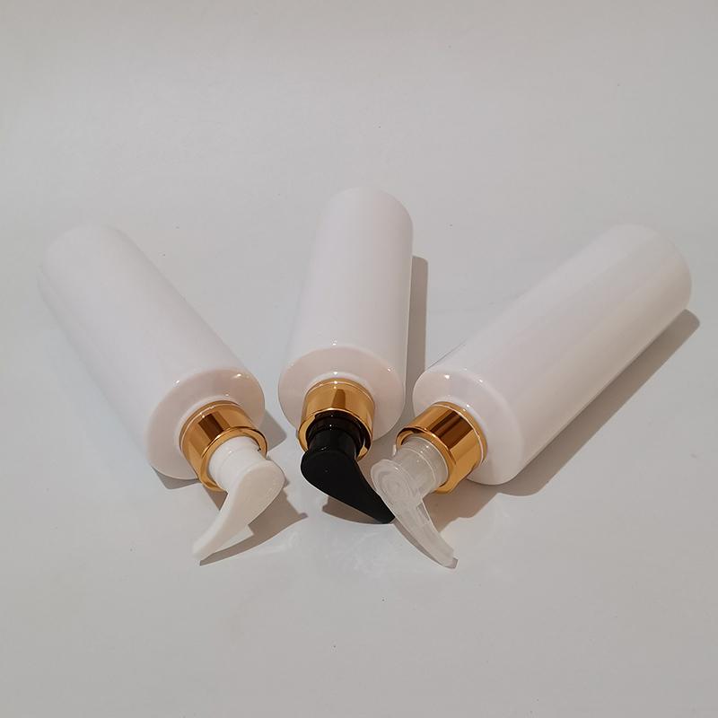 100ml 150ml 200ml 250ml Empty Black Bottles Liquid Soap Pump Container For Personal Care Lotion,gold Pump Cosmetic Containers