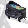 Bike Bag Reflective Saddle Bag Front EVA Hard Casing Beam Bag A39 Earphone Hole Design Expandable Elastic Cord