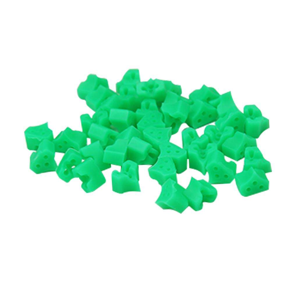 

40 шт./пакет стоматологические силиконовые клинья дополнительные клинья резиновые дельта-кольца зубцы стоматологические материалы стоматологические инструменты зелёный