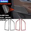 Carbon Fiber Car Accessories Door Speaker Frame Modified Interior Trim Cover Soft Sticker For BMW 7 Series G11 G12 2015-
