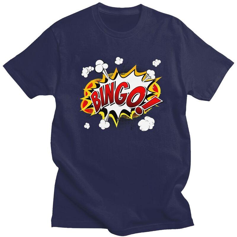 

Custom Hot Game Bingo T Shirt for Men Pure Cotton Tshirt Fashion Tees Short Sleeves Tshirt Clothing 4XL