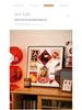 Persimmon Ruyi Decorative Painting: New Year Fu Character for Living Room, Dining Room, or Bedroom - Festive Ornament with Good Fortune Symbolism.