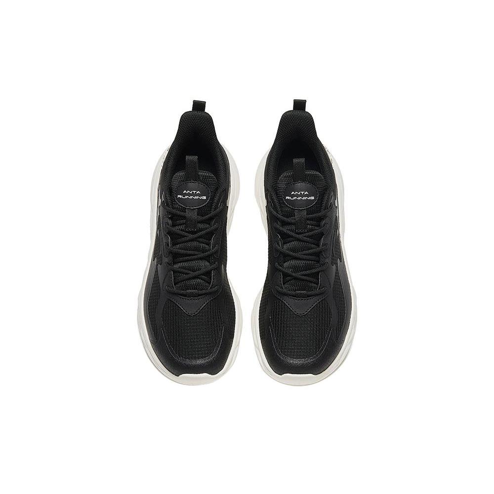 New Anta Mianbomb 2 Cushioned Slip Resistant Breathable Low Top Running Shoes Women's Black 922345577-4