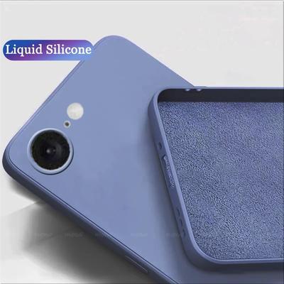 Pour iPhone 16e Étui Coque iPhone 16e Capas Silicone Liquide Antichoc Pare-chocs Téléphone TPU Housse Souple Pour Apple iPhone 16e Fundas