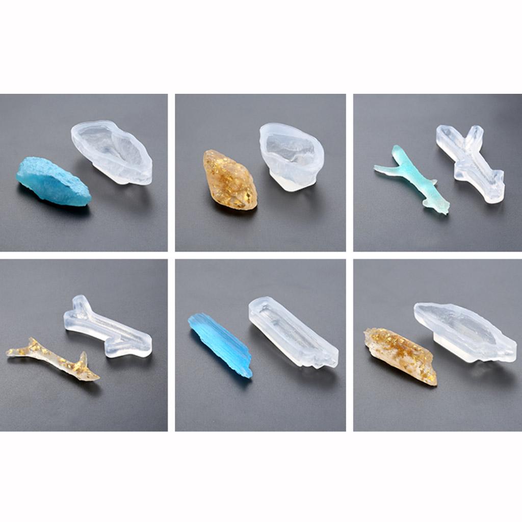 Silikonová forma ve tvaru dřeva pro odlévání šperků z pryskyřice 1