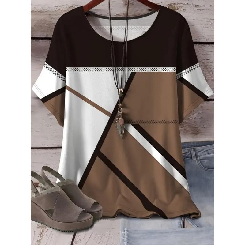 3D Printed Women's T-shirt Summer Fashion Breathable Versatile