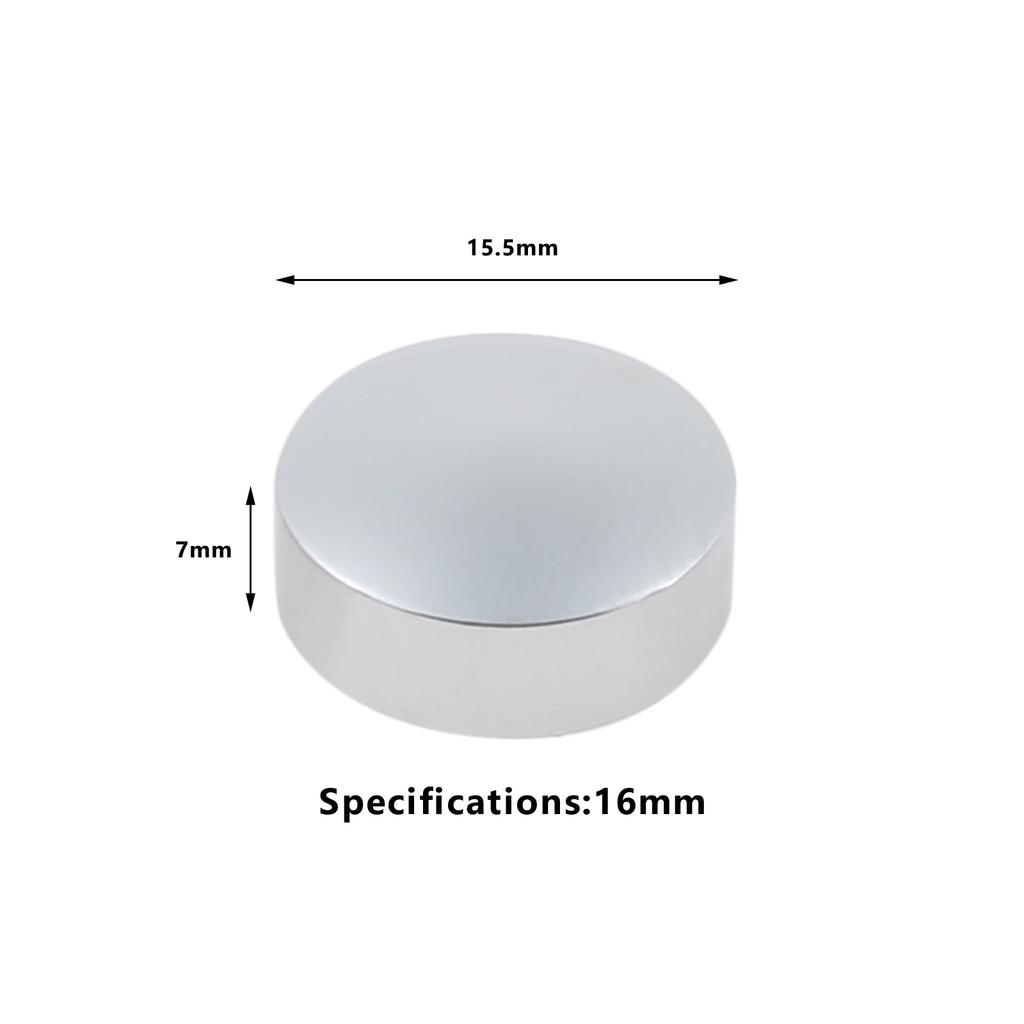 8 Sets Brass Copper Glass Fastener Advertising Screws Mirror Nails Decorative Cover Advertisement Fixing Screw 10/12/14/16mm