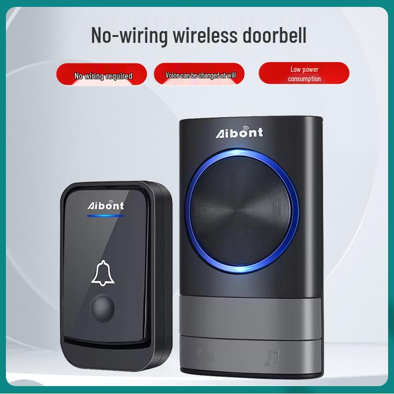 AC Wireless Doorbell with Digital Music and Remote Sensor - EU/UK Standards