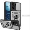 Wytrzymałe etui Armor z przesuwaną osłoną aparatu i pierścieniem magnetycznym obracanym o 360 stopni na PC+TPU dla Oneplus 15 15R, odporne na wstrząsy klasy wojskowej