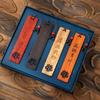Rosewood Teacher's Day Gift: Carved Chinese Style Wooden Bookmark Set