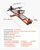 1200 Mm Manual Tile Cutter, Spring-Loaded Base Cutting Tool with Adjustable Angle Fence, Tungsten Carbide Cutting Wheel, Precision Alignment Guide,