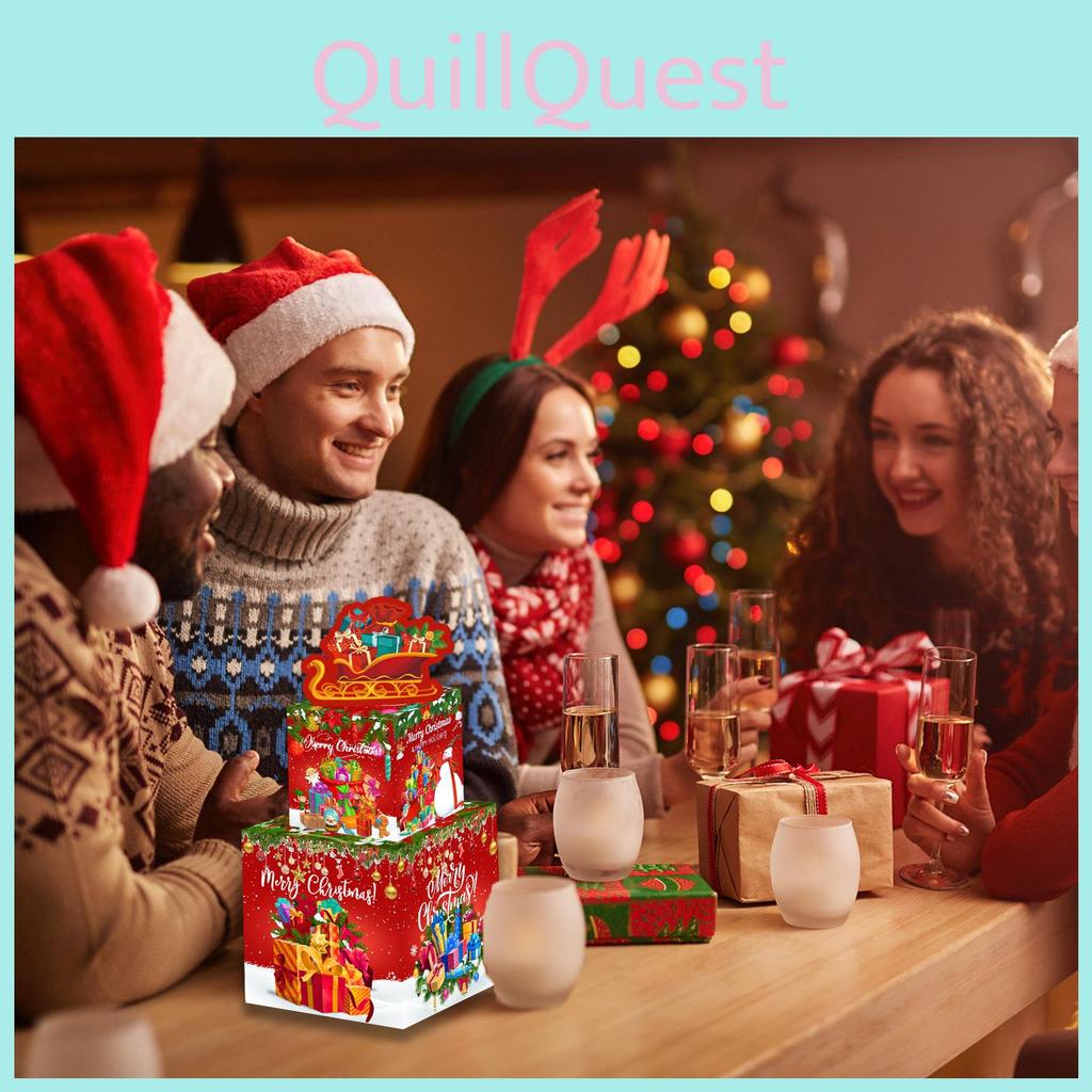 Doublelayer Santa Gift Box With Cardboard Construction Festive Holiday Gifting