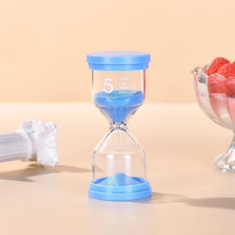 1PCS 3/5/10/15/30 Minutes Colorful Hourglass Sandglass Children Kid Gift Toy Sand Timer Hour Glass Home Decoration Sand Clock