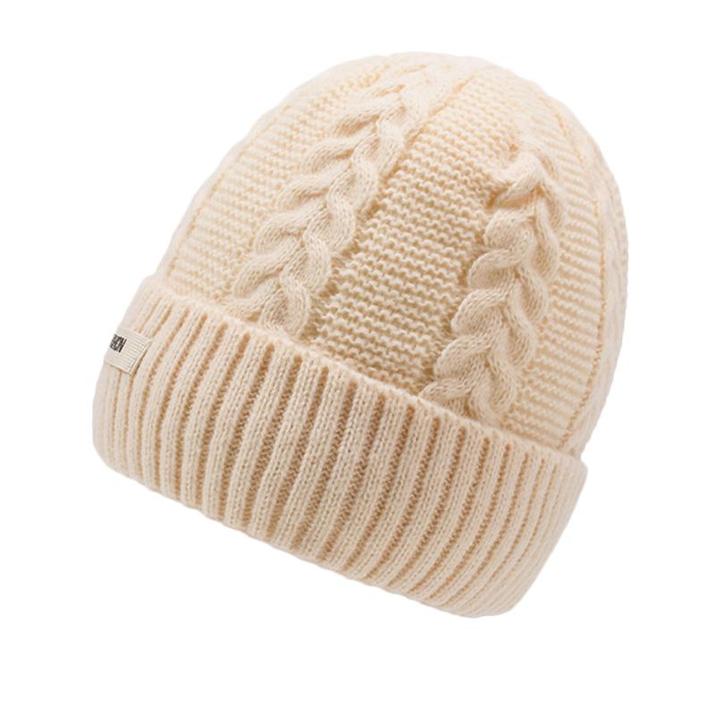 Herbst Winter Wollmütze Herren Damen Kälteabweisend Warmhaltend Pullover Strickmütze