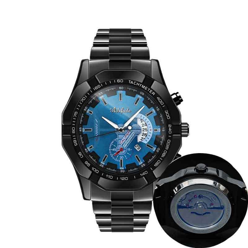 

Мужские часы с автоматическим механизмом, кварцевые, с полым большим циферблатом